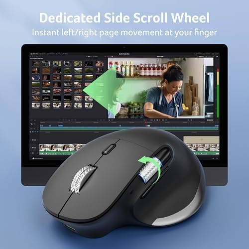 Acer Ergonomic Mouse Wireless Rechargeable with Side Scroll for Laptop/Mac - Image 5