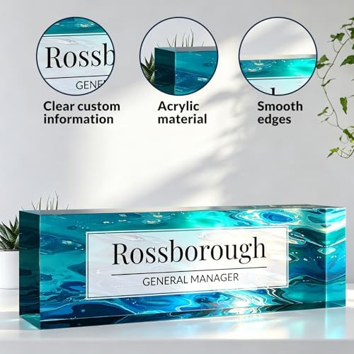 Custom Name Plate for Desk, Desk Name Plate Personalized, Acrylic Desktop Ornament, Stylish Office Decor, Appreciation Present for Boss, Social Worker, Teacher, Nurse, Employee - Image 5