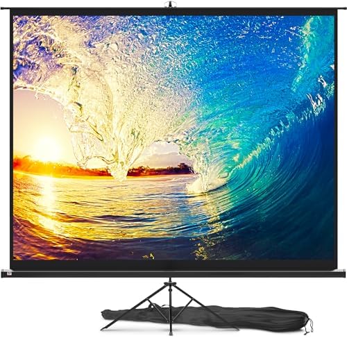PropVue Projector Screen with Stand 120 inch for Movies & Presentations by PropVue
