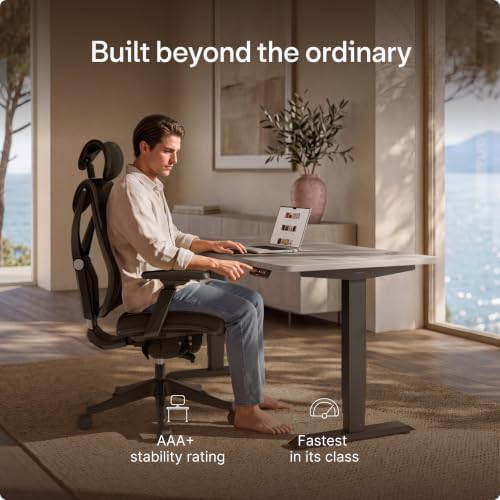 Desktronic HomePro Standing Desk 72x30 — Made in Europe, Ergonomic Sit Stand Home Office Desk, Electric Height Adjustable, Dual Motor, USB & USB-C Charging, Wobble-Free, Touchscreen, 3 Memory Presets - Image 2