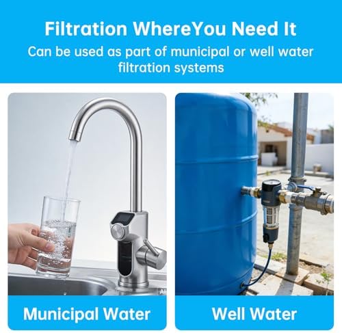 20" x 4.5" -5 Micron Whole House Sediment Filter Cartridge (8-Pack） - Image 5