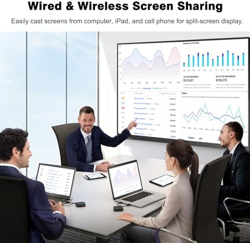 65 Inch Smart Board,4K Touch Screen Interactive Whiteboard, All-in-One Smart Digital Whiteboard for Classroom Home and Business Built in Android 14.0 8+128G with Robust App Ecosystem(Board+Wall Mount) - Image 5