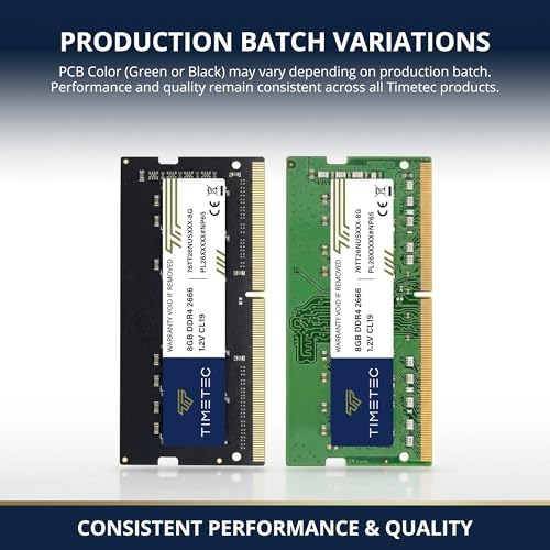 Timetec 16GB KIT (2x8GB) DDR4 2666MHz (PC4-2666V) PC4-21300 SODIMM Laptop RAM – 260-Pin 1.2V CL19 Non-ECC Unbuffered Memory Module for Laptop, Notebook, Mini PC, All-in-One - Image 6