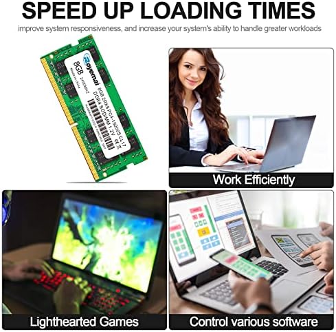 16GB DDR4 19200S PC4 2400 2X8GB SODIMM, DDR4-2400MHz PC4-19200 CL17 2Rx8 1.2V Non-ECC 260 Pin Laptop Memory Module Ram - Image 5
