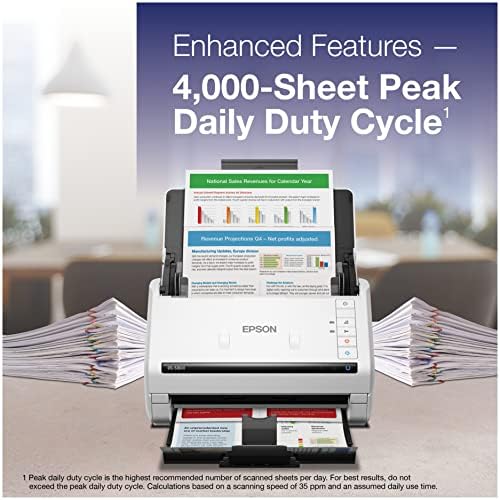 Epson DS-530 II Color Duplex Document Scanner 35 ppm/70 ipm High Speed - Image 4