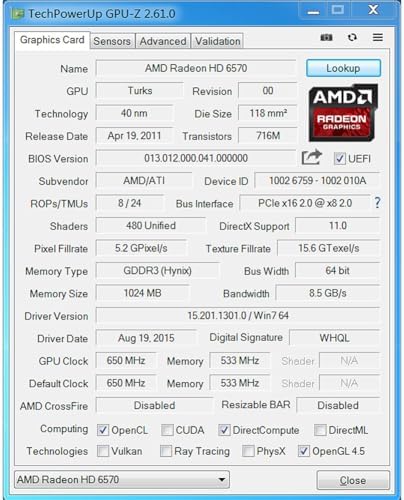 QTHREE Radeon HD 6570 1GB GDDR3 Low Profile Video Graphics Card,2X HDMI - Image 6