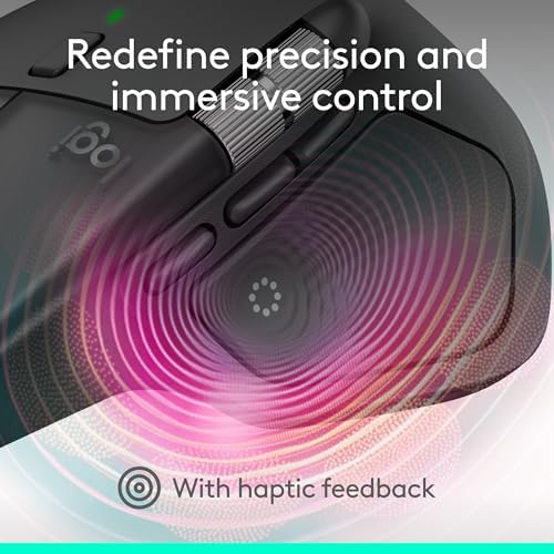 Logitech MX Master 4 Ergonomic Wireless Mouse with Haptics - Graphite - Image 2