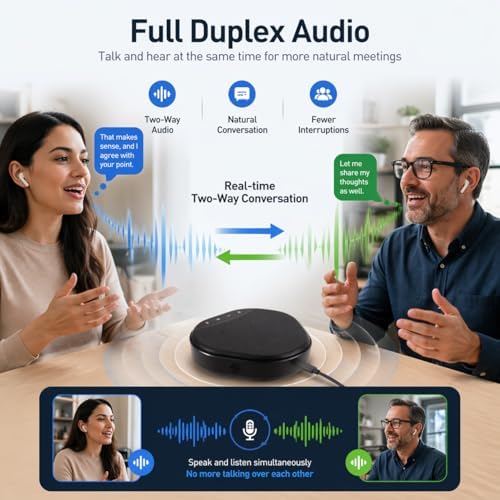 Conference Speaker and Microphone for Desktop PC Computer Laptop - Image 4