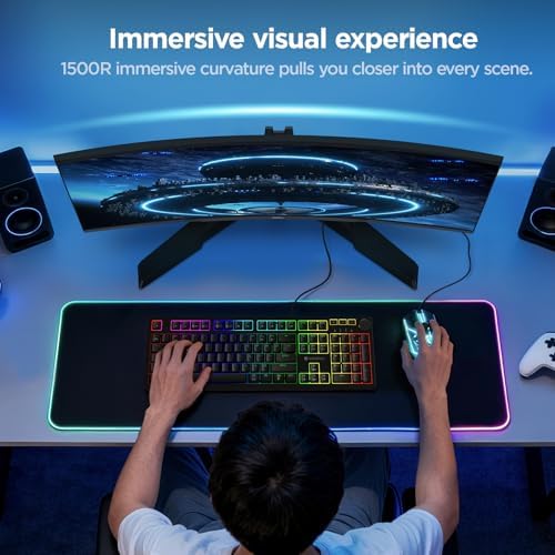 KOORUI 27 Inch Curved Gaming Monitor QHD 180Hz, 1ms 1500R VA Display - Image 5