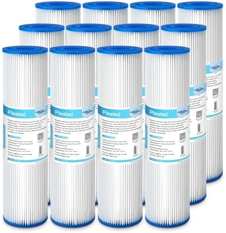 Membrane Solutions 5 Micron 10"x2.5" Pleated Sediment Water Filter by MembraneSolutions