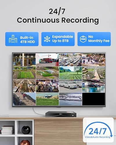 ZOSI 16CH 4K PoE Security Camera System, 8X 8MP Audio Metal Cams, 4TB HDD - Image 6