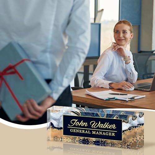 Ship Next Day Desk Name Plate Personalized, Custom Name Plate for Desk - Image 6