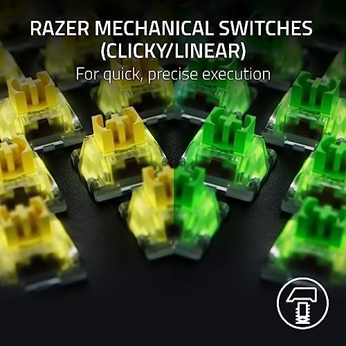Razer BlackWidow V4 Mechanical Gaming Keyboard, Yellow Linear Switches - Image 2