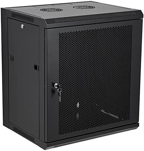 12U Wall Mount Server Cabinet Network Rack Vented Enclosure Locking Door by Tedgetal