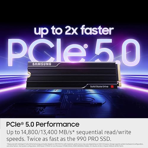 Samsung SSD 9100 PRO w/Heatsink 8TB, PCIe 5.0x4 M.2 2280, Up to 14,800MB/s - Image 5