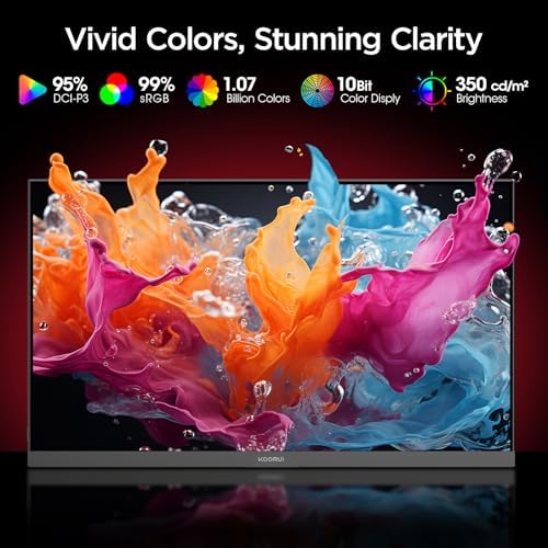 KOORUI 27" 4K Gaming Monitor - Dual Mode UHD 160Hz or FHD 320Hz, Fast IPS 1ms, FreeSync Premium & G-SYNC Compatible, HDMI 2.1/DP 1.4, HDR400, Height/Pivot/Tilt Adjustable, PC & Console Ready, G2741L - Image 6
