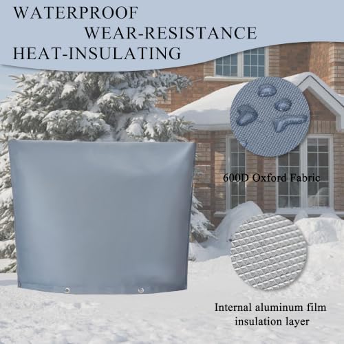 30"Wx26"H Backflow Preventer Insulation Cover, Sprinkler Covers for Outside - Image 3
