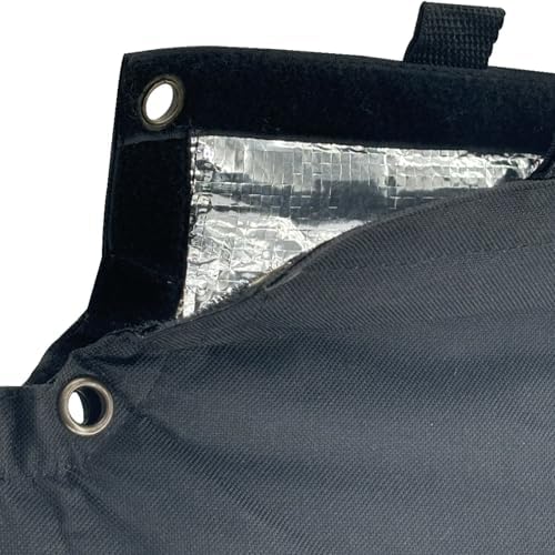 Backflow Preventer Cover Insulated Pouch Replacement for Protect Pressure Vacuum Breaker Cover Prevent Freezing Snowy Weather Avoid Direct Sunlight Exposure (Black) - Image 3