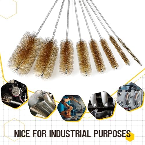 Baderke 16 Inch Long Wire Pipe Brush Tube Cleaning Brush,Brass - Image 5