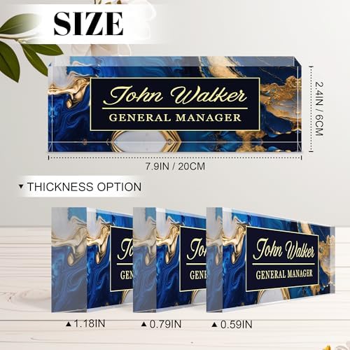 Ship Next Day Desk Name Plate Personalized, Custom Name Plate for Desk - Image 3