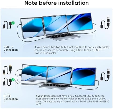 14" FHD 1200P IPS Laptop Screen Extender Fits 14"-17.3" Laptops - Image 2