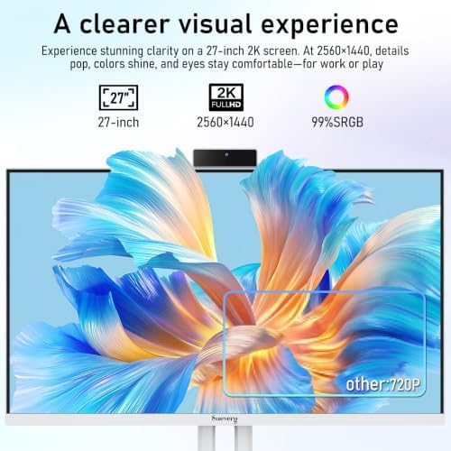 suevery 27Inch 2K All-in-One Computer Core i5 16G RAM Desktop PC - Image 3