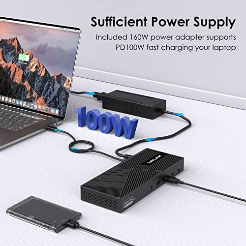 WAVLINK USB C Docking Station 4K@60Hz 3 Monitor for Mac(M1-M5,Neo),Windows - Image 5