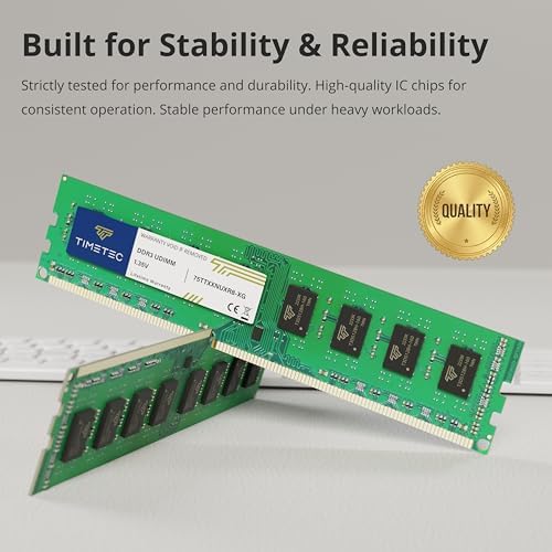 Timetec 16GB KIT(2x8GB) DDR3 1333MHz PC3-10600 Non-ECC Unbuffered 1.5V CL9 2Rx8 Dual Rank 240 Pin UDIMM PC Desktop Computer Memory RAM Module Upgrade (16GB KIT(2x8GB)) - Image 5