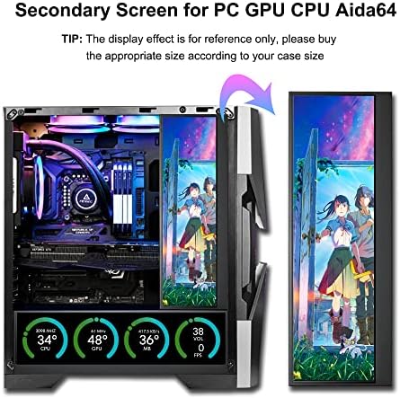 wisecoco 14'' 4K UHD IPS 3840x1100 Stretched Bar Touch Screen Display Monitor for Laptop Computer PC Speed Temperature Windows Aida64 CPU GPU HDMI Secondary Monitor for Music Media Timeline Editing - Image 4