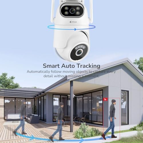 Kittyhok Home Security Camera System Wireless, Dual Lens 2K Outdoor Cameras - Image 4