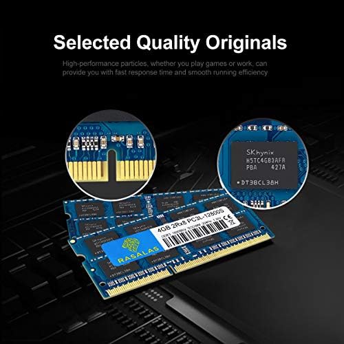 Rasalas 8GB kit (2x4GB) DDR3L 1600MHz SODIMM PC3L-12800 (PC3L-12800S) SODIMM CL11 Non-ECC Unbuffered 204 Pin Laptop, Notebook,AIO Computer RAM Memory Upgrade - Image 2