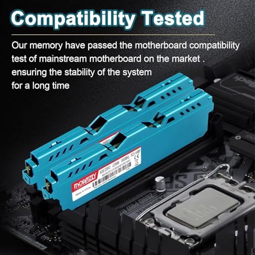 16GB(2x8GB) DDR3 RAM 1866MHz PC3-14900 CL10 Desktop Computer Memory, 240-Pin 1.5V 2Rx8 Dual Rank Non-ECC Unbuffered PC Computer RAM Stick Upgrade - Blue - Image 4