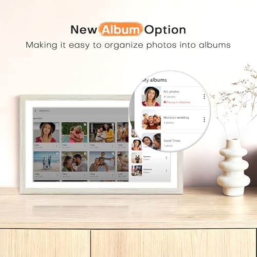 Digital Picture Frame, 15.6 Inch Frameo Digital Frame WiFi Large Display - Image 5