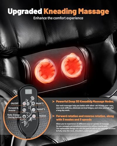 800LBS Massage Office Chair with Foot Rest & 8 Points Vibration Heat for Heavy People,Big and Tall Ergonomic Executive Reclining Desk Chairs for Home Office Managerial Use - Image 3