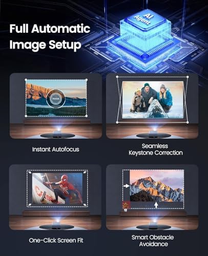[Built-in Official App] Smart Projector with WiFi 6 & Bluetooth, 4K Support - Image 6