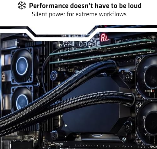 CLX Horus Creator Workstation - AMD Ryzen Threadripper 9960X 4.2GHz, GeForce RTX 5080, 4TB NVMe M.2 SSD, 256GB DDR5 ECC Memory, 360mm AIO, WiFi, Windows 11 Pro, Black, AI-Accelerated - Image 4