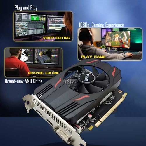 QTHREE Radeon RX 550 4GB Graphics Card,GDDR5 128-Bit,DP/HDMI/DVI-D,Computer Video Card for PC Working,ITX GPU,PCI Express 3.0X8,DirectX 12 - Image 5