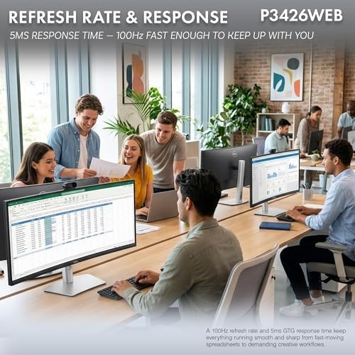 Dell P3426WEB 34" WQHD 100Hz Monitor Bundle - Image 3