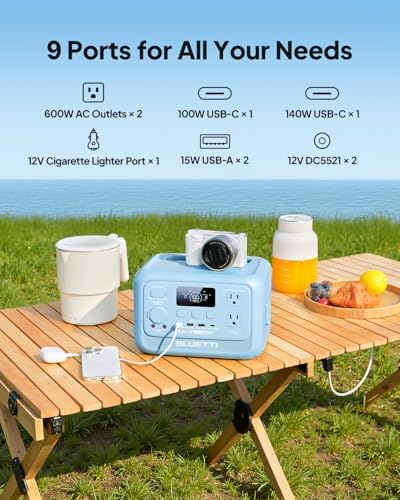 BLUETTI Elite 30 V2 Portable Power Station 288Wh 600W LFP Solar Generator - Image 4