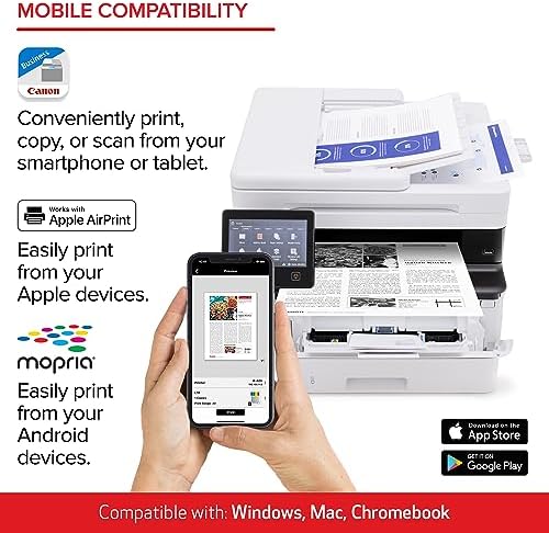 Canon imageCLASS MF462dw - Monochrome, Duplex Wireless Laser Printer, All-in-One with Scanner, Copier, Fax, Home or Office, Auto Document Feeder, Mobile Ready, 3 Year Limited Warranty, 37 PPM, White - Image 5