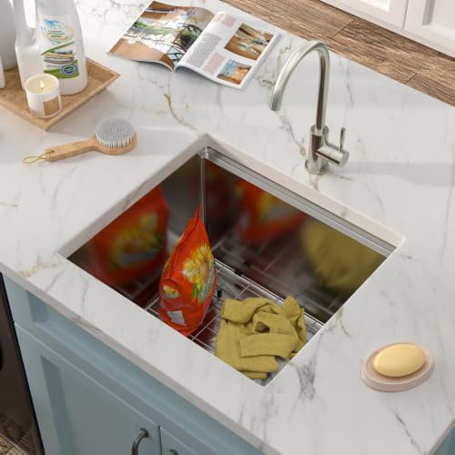 21"x19" Undermount Laundry Utility Sink Workstation - Image 2