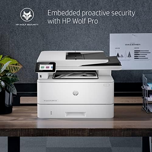 HP LaserJet Pro MFP 4101fdw Wireless Black & White Printer with Fax (Renewed) - Image 4