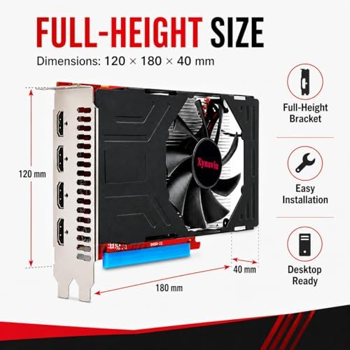 RX560 4GB GDDR5 4 HDMI Multi Monitor Graphics Card - Image 4