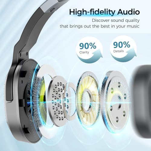 COSMUSIS Trucker Bluetooth Headset, Wireless Headset with Mic for Work - Image 4