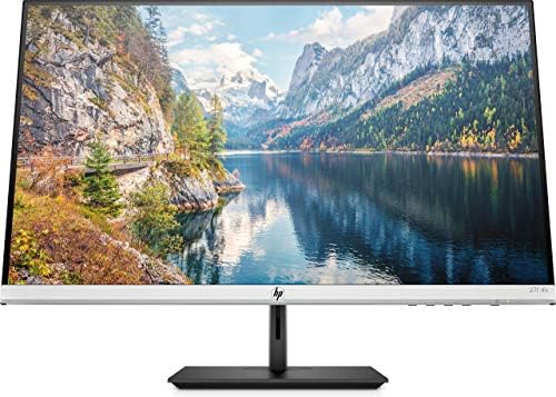 HP 27-inch Monitor with Height Adjust (27f 4K, Natural Silver and Black) by Unknown