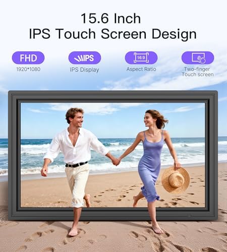 Uhale 15.6" Digital Picture Frame Large WiFi 64GB Electronic Photo Frames - Image 4
