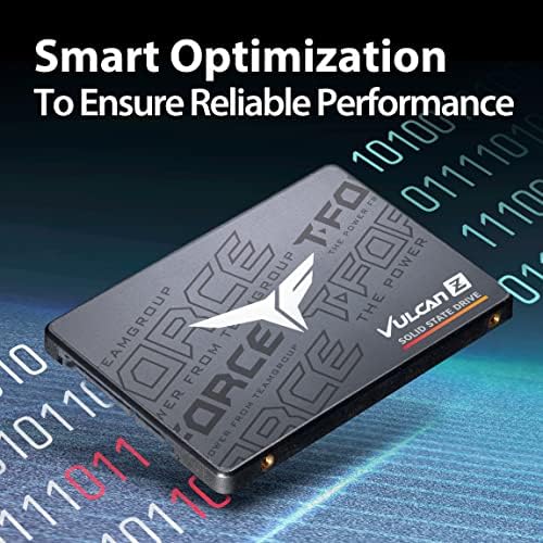 TEAMGROUP T-Force Vulcan Z 256GB SLC Cache 3D NAND TLC 2.5 Inch SATA III Internal Solid State Drive SSD (R/W Speed up to 520/450 MB/s) T253TZ256G0C101 - Image 5