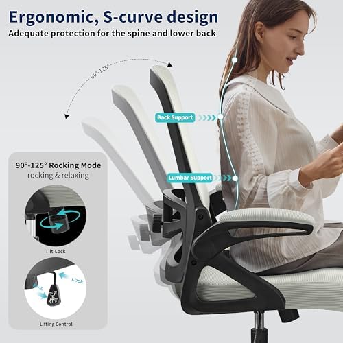 Ergonomic Office Chair Desk Chair with Adjustable Lumbar Support - Image 5