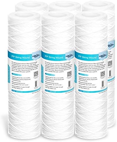 Membrane Solutions 10 Micron 10"x2.5" String Wound Whole House Water Filter by MembraneSolutions