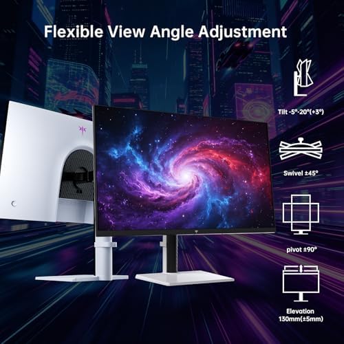 KTC 27 Inch 4K QD-Mini LED White Gaming Monitor Dual Mode M27U6 - Image 5